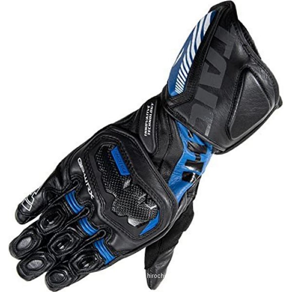 春夏モデル GP-WRX レーシンググローブ 黒/青 XXLサイズ