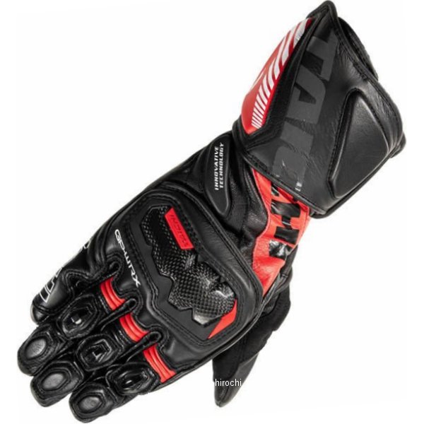 春夏モデル GP-WRX レーシンググローブ 黒/赤 XLサイズ