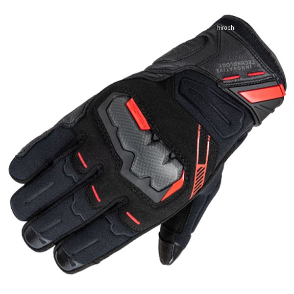 秋冬モデル アームド ウインターグローブ レディース 黒/赤 WLサイズ