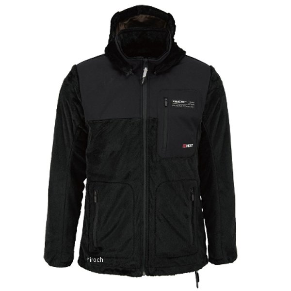 e-HEAT フリース インナーパーカ 黒 3XLサイズ