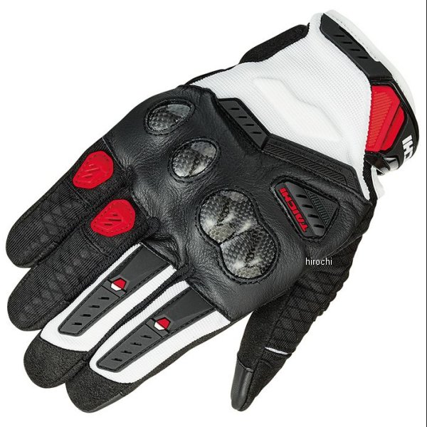 春夏モデル ベロシティ メッシュグローブ レディース 白/赤 WMサイズ