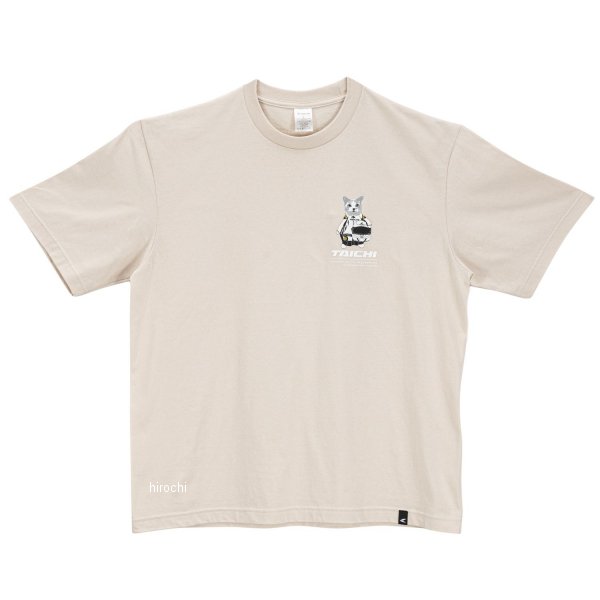 RSU105  秋冬モデル レースキャット オーバーサイズ Tシャツ ライトベージュ XLサイズ