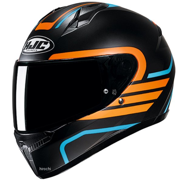 HJH234  フルフェイスヘルメット C10 リト 黒/オレンジ XLサイズ