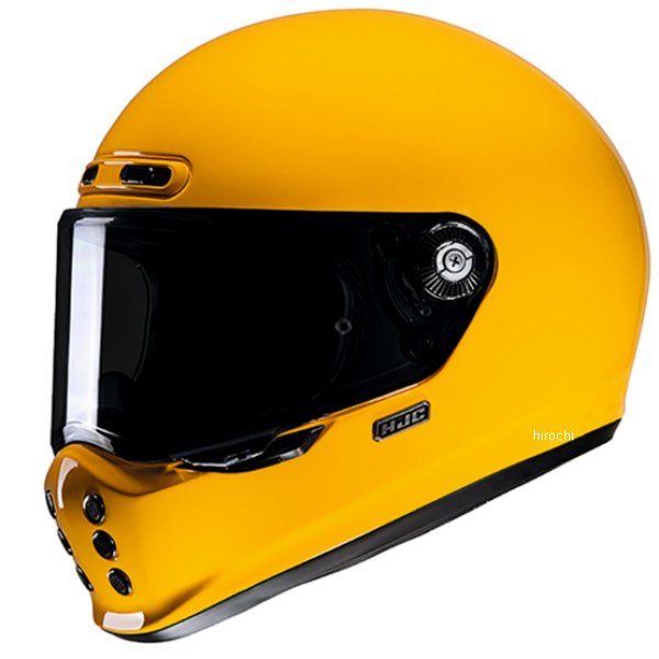 フルフェイスヘルメット V10 ソリッド ディープイエロー Sサイズ