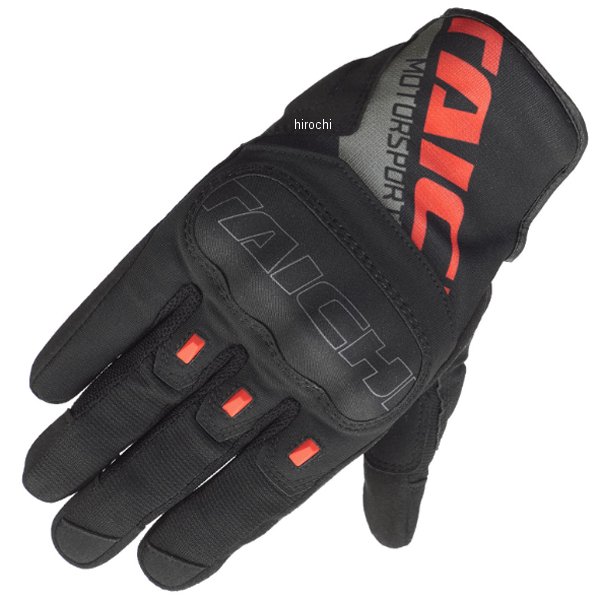 RSTaichi 2025年春夏モデル レディース ストローク エアーグローブ 黒/赤 WMサイズ
