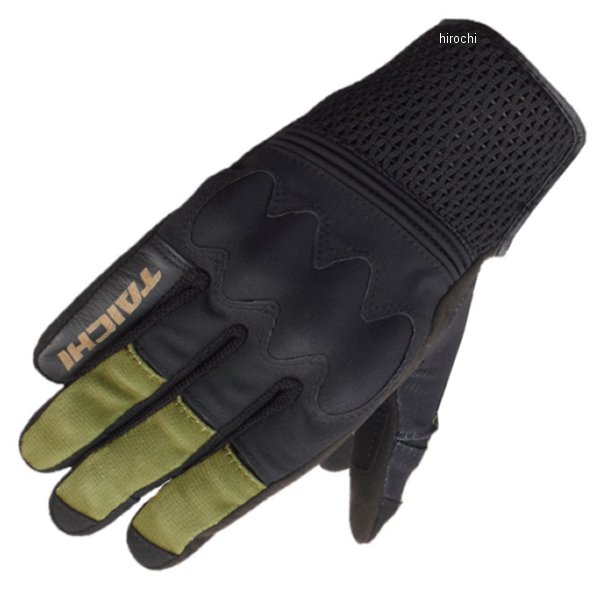 RSTaichi 2025年春夏モデル ボルト エアーグローブ 黒/カーキ Mサイズ