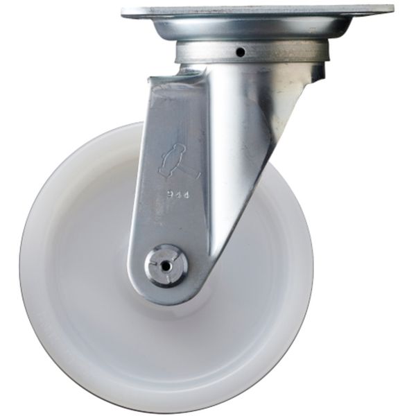 400SN150 814-2190 プレート式キャスター プレート式キャスター 自在 ナイロン車輪 車輪径150mm