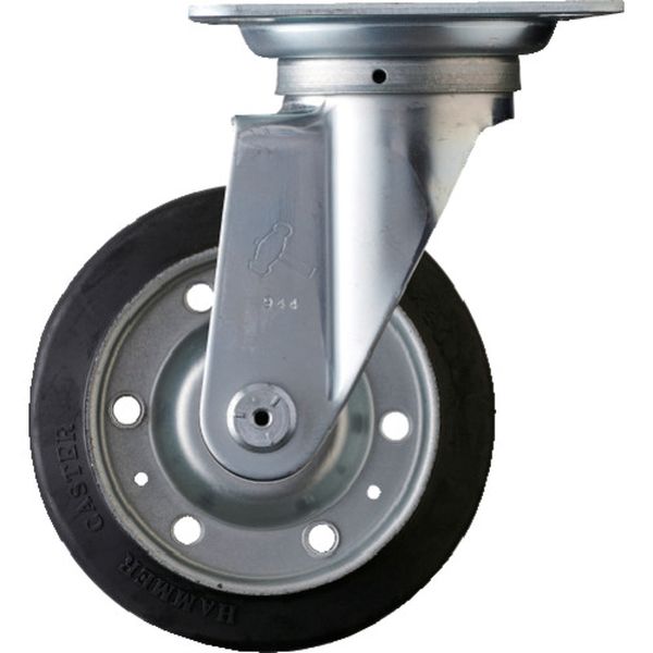 400SRB150  旋回式ゴムキャスター(ローラーベアリング)150mm