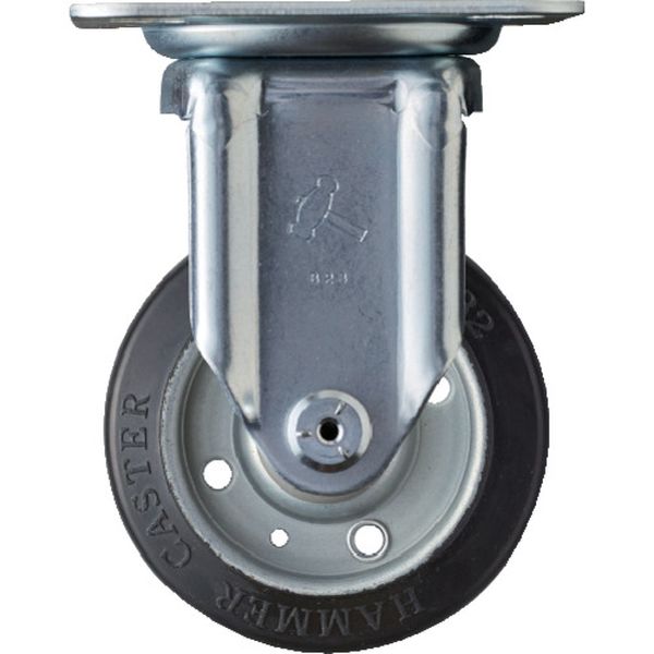 400SRPR100 814-2242  固定式ゴムキャスター 100mm