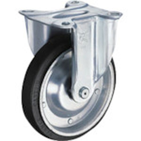 400SRPRB200  固定式ゴム車輪(ローラーベアリング)200mm