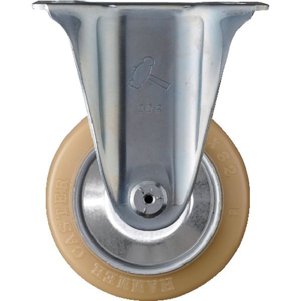 400SRURB100  固定式ウレタン車輪(ローラーベアリング)100mm