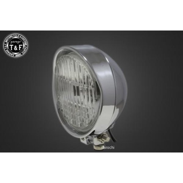 5.5インチバイザーヘッドライト+ステー シャドウスラッシャー400 メッキ/クリア