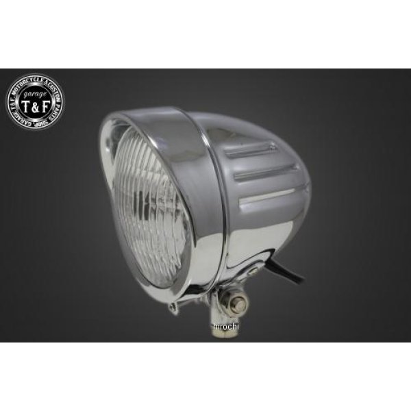 5.5インチバイザーヘッドライト+ステー バルカン400 クラシック ブラック/イエロー