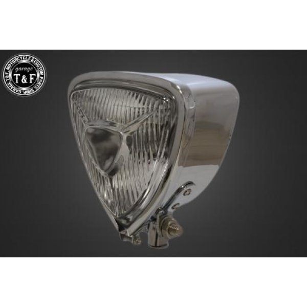 トライアングルヘッドライト メッキ/クリアーレンズ+ステーB DSC1100