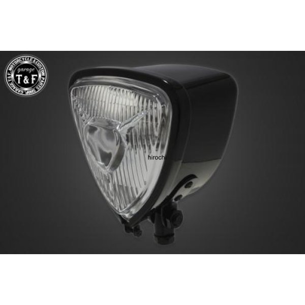 トライアングルヘッドライト(ブラック)クリアーレンズ+ステーA DS400