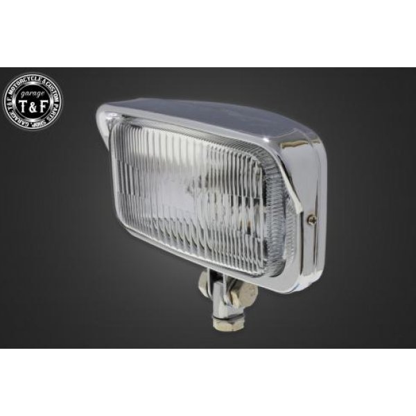 ビンテージスクエアヘッドライト(メッキ)クリアーレンズ+ステーA マグナ250(S)