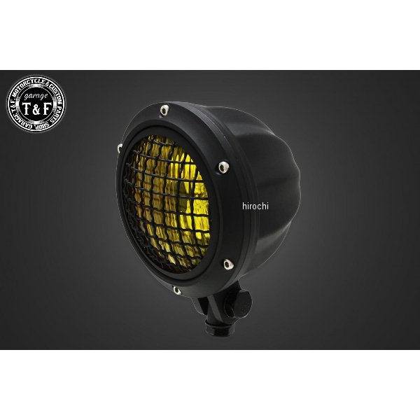 4.5インチグリルシトラスヘッドライト(マットブラック)イエローレンズ ドラッグスター250