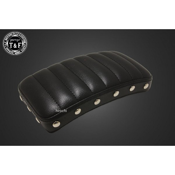 スタッド付きアンティークピリオンシート (タックロール) ブラック