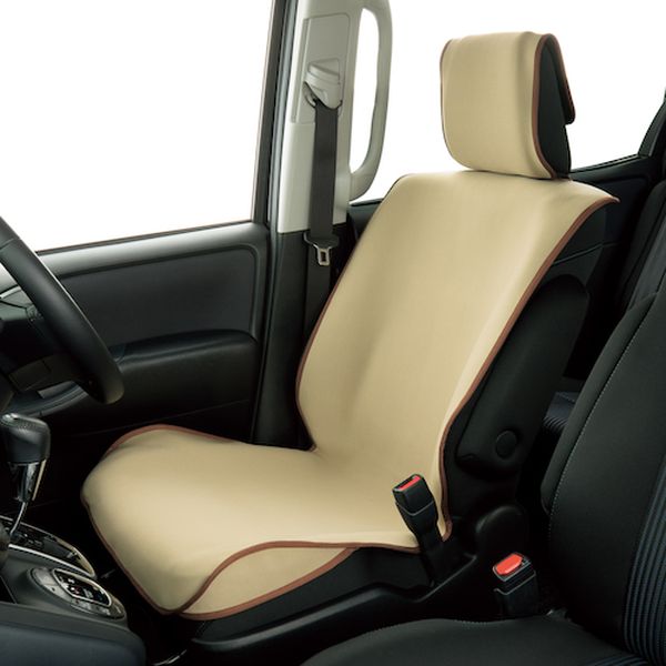 441-2544  カーシートカバー 防水デオ フロント1枚 ベージュ