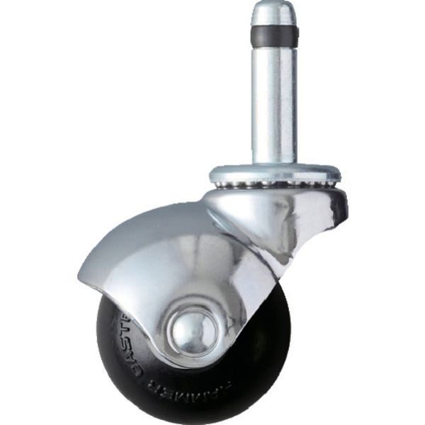 405KR50 814-0821  差込み式 旋回式ゴム車輪 50mm