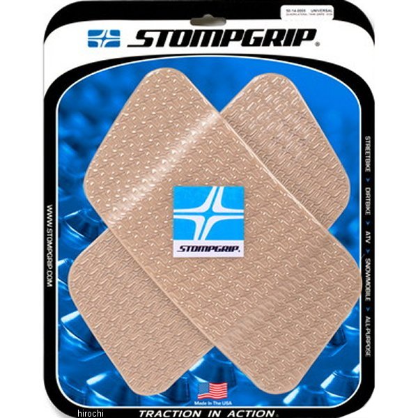 トラクションパッドタンクキット 汎用 四辺形 12.7x27.3x2 クリア