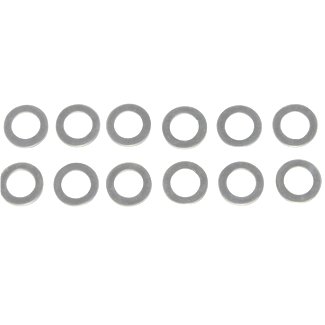 フラットワッシャー 1/4 クローム 12個入り