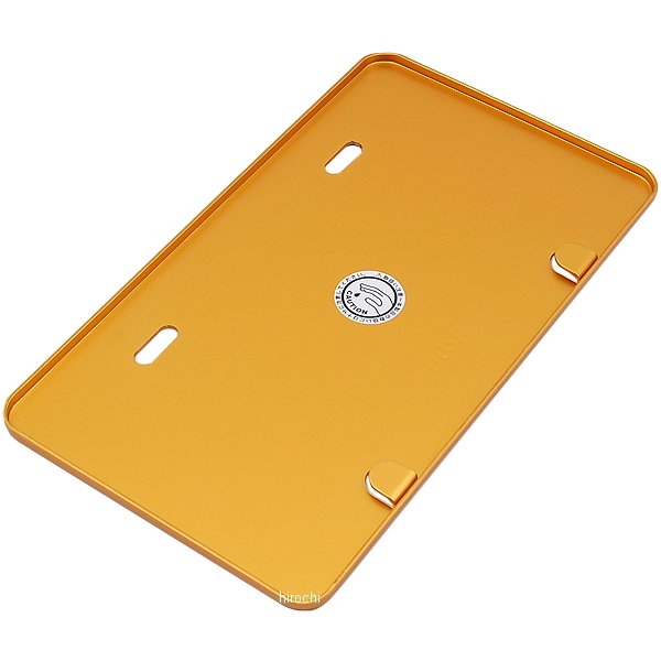 ライセンスプレート 250cc- Lサイズ アルミ ゴールド