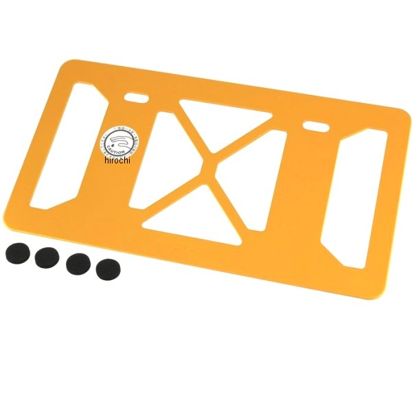 ライセンスバックプレート Lサイズ 250cc-400cc用 ゴールド