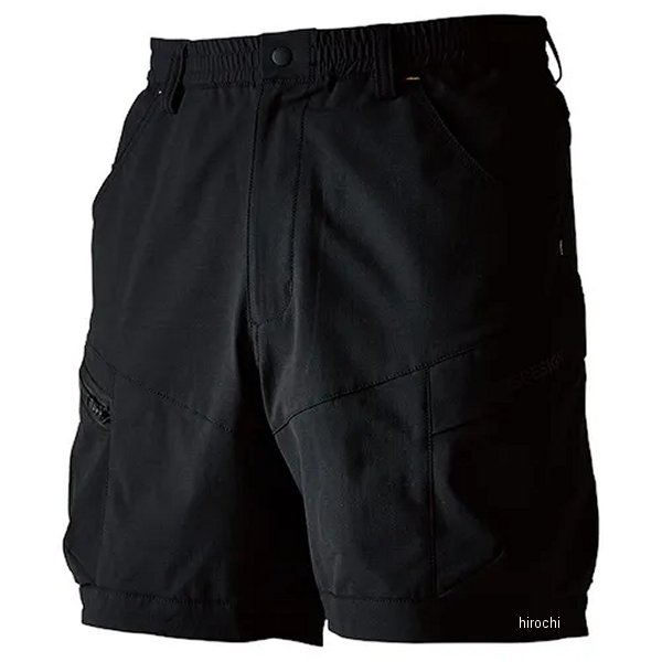 TS 4D メンズニッカーズカーゴハーフパンツ 黒