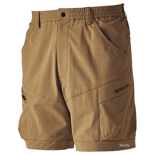 TS 4D メンズニッカーズカーゴハーフパンツ キャメル
