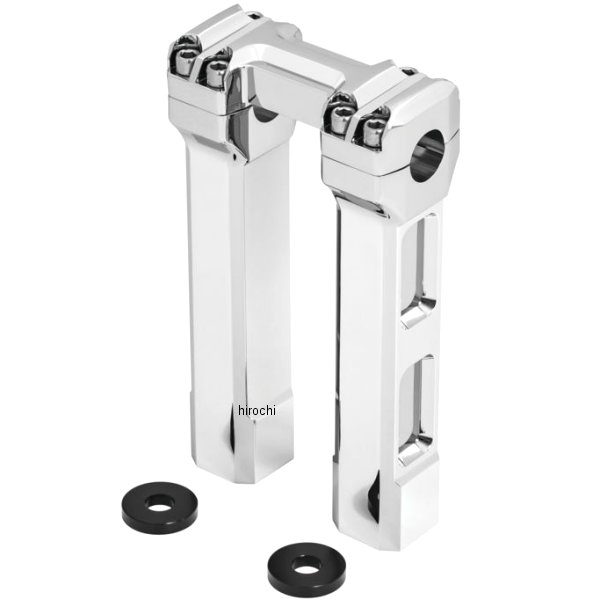 8インチ BILLET ハンドルバーライザー クローム