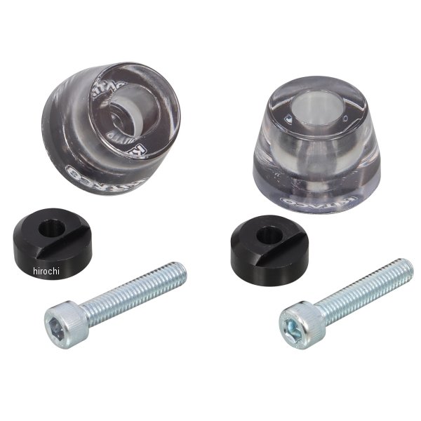 クリアバーエンドキャップ ダックス125 黒