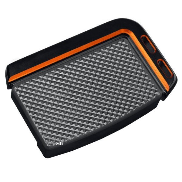 ADVERSARY ラージ ブレーキペダルパッド 80年以降 ツーリング、トライクモデル ブラック/オレンジ 50600511