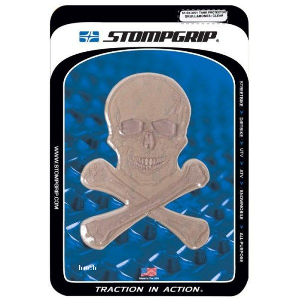 タンクプロテクタ SKULL&BONES クリア