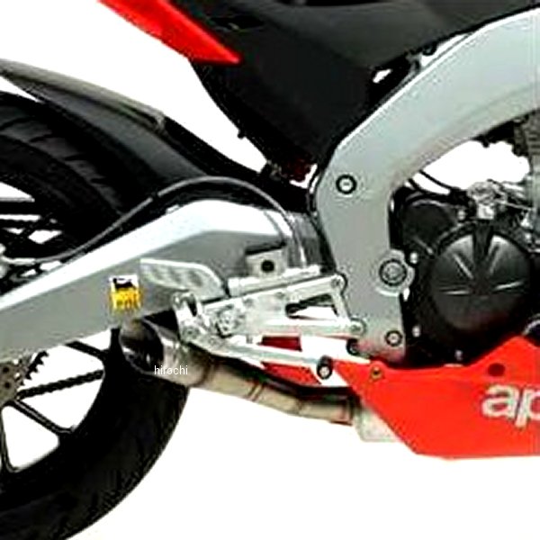 スリップオンマフラー THUNDER 触媒無し 11年-16年 Aprilia RS4125 アルミ/ステンレスエンド