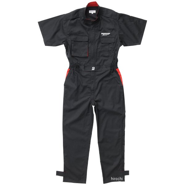 サマーピットクルースーツ ブリヂストン モータースポーツ 黒 ELLサイズ