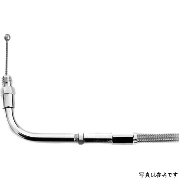 スロットルケーブル 125cm 95年以前 ハーレー BigTwin 黒