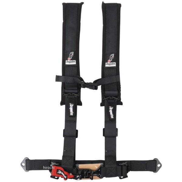 ハーネス Hスタイル 4ポイント 2インチバックル 黒