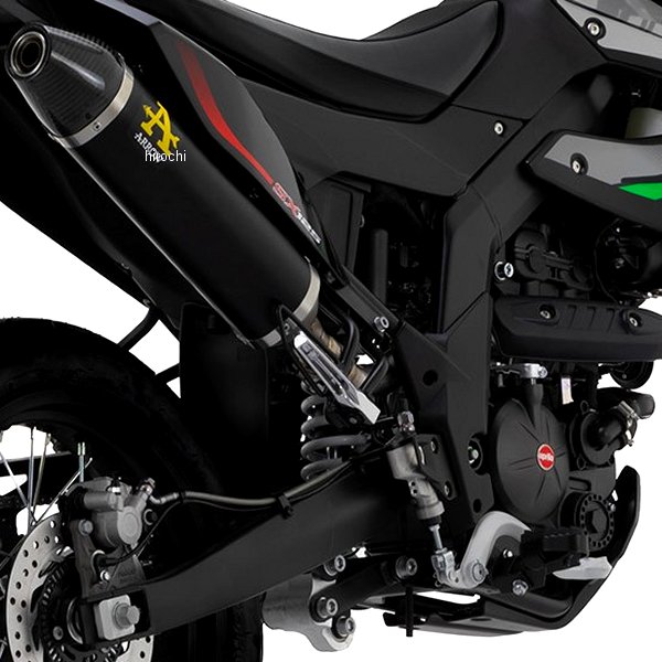 スリップオンマフラー THUNDER 21年-22年 アプリリア RX125 アルミダーク/カーボンエンド
