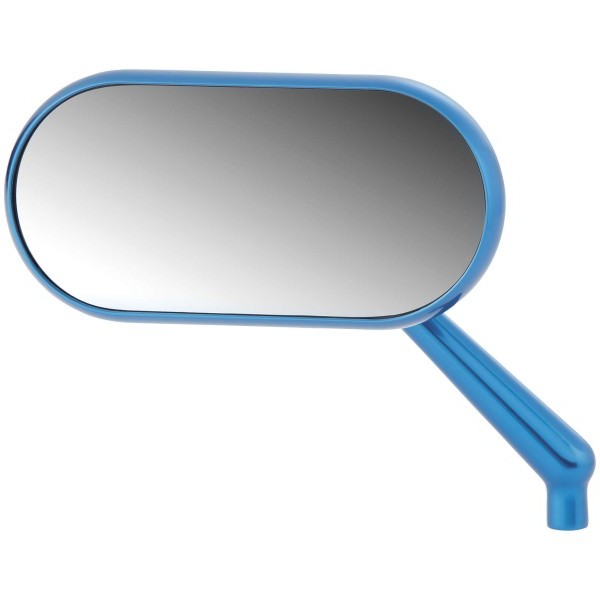 オーバル ミラー 左 青