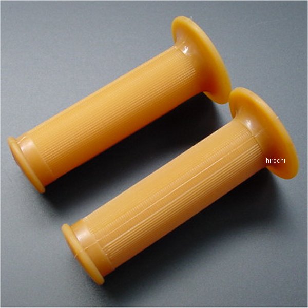 生ゴムグリップ左右セット 丸型 汎用 茶色