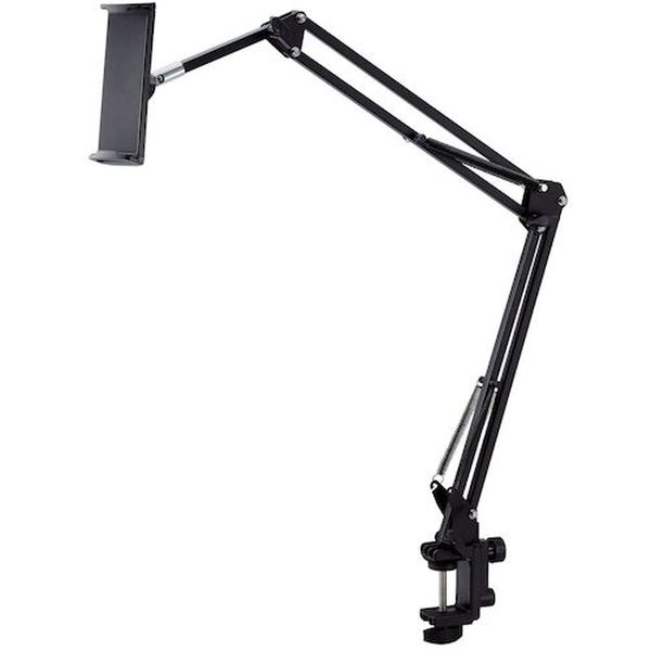 TBDSZARMBEDBK スマホ・タブレット用フレキシブルアームスタンド Zアーム型 ヘッドボード取付け可 ブラック