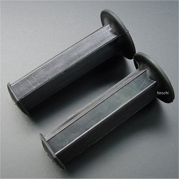 生ゴムグリップ 左右セット 六角型 汎用 黒