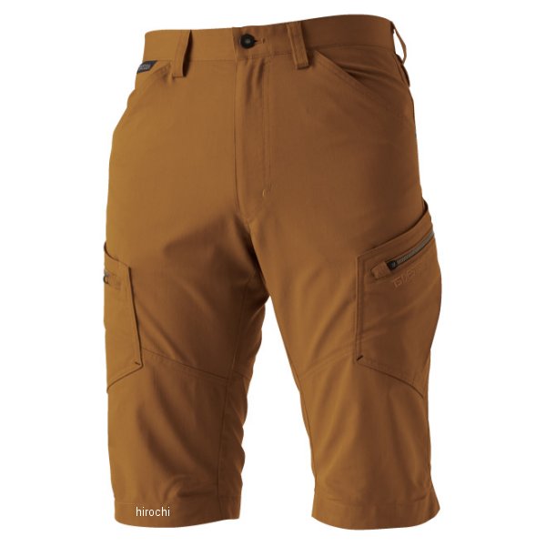 LIGHT TEC メンズカーゴショートパンツ キャメル