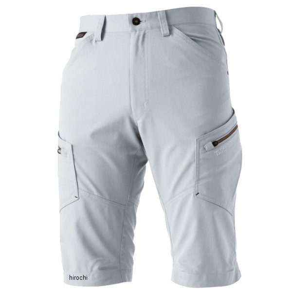 LIGHT TEC メンズカーゴショートパンツ シルバーグレー