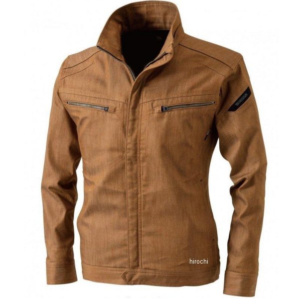 TSレイヤードツイル ロングスリーブジャケット キャメル