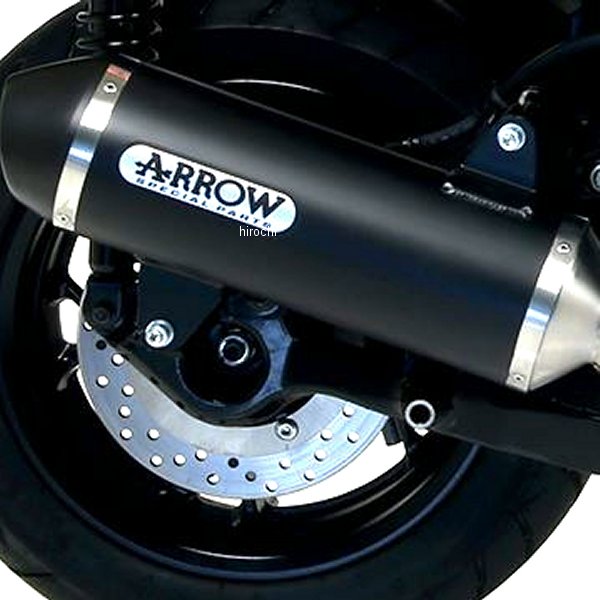 スリップオンマフラー URBAN 触媒有り 17年-20年 X-MAX250 アルミダーク/ダークステンレスエンド