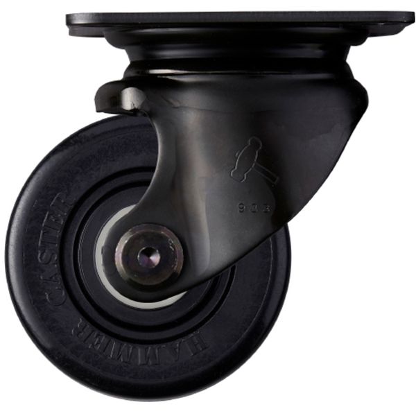 5401SNRB75 低床式プレートキャスター 低床式重荷重用キャスター 自在 車輪径75mm ナイロン車輪