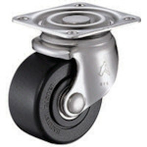 540S0SNRB50 814-4434 オールステンレス低床重荷重用ナイロン車輪(ラジアルボールベアリング)50mm