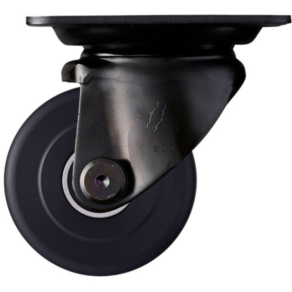 低床式プレートキャスター 低床式重荷重用キャスター 自在 車輪径75mm MCナイロン車輪(ラジアルボールベアリング)